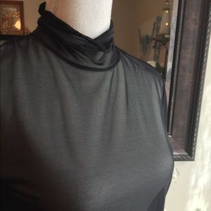 So Pretty Sheer Mock Neck Tunic by Ralph Lauren❤️